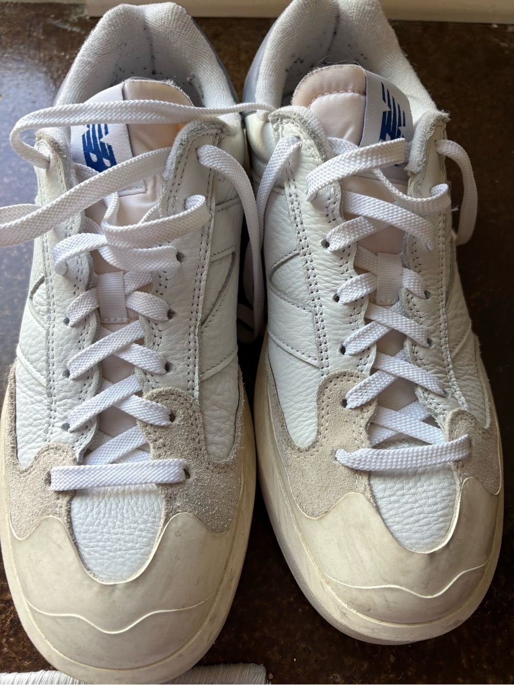 New Balance CT302 White Ortholite Comfort Platform Sneakers Shoes Mens Size 9.5